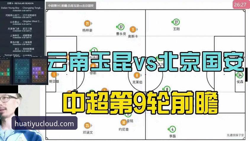 2026华体育一站式服务 云南玉昆3-3北京国安vs2026华体育一站式服务:中超第9轮进球大战全解析